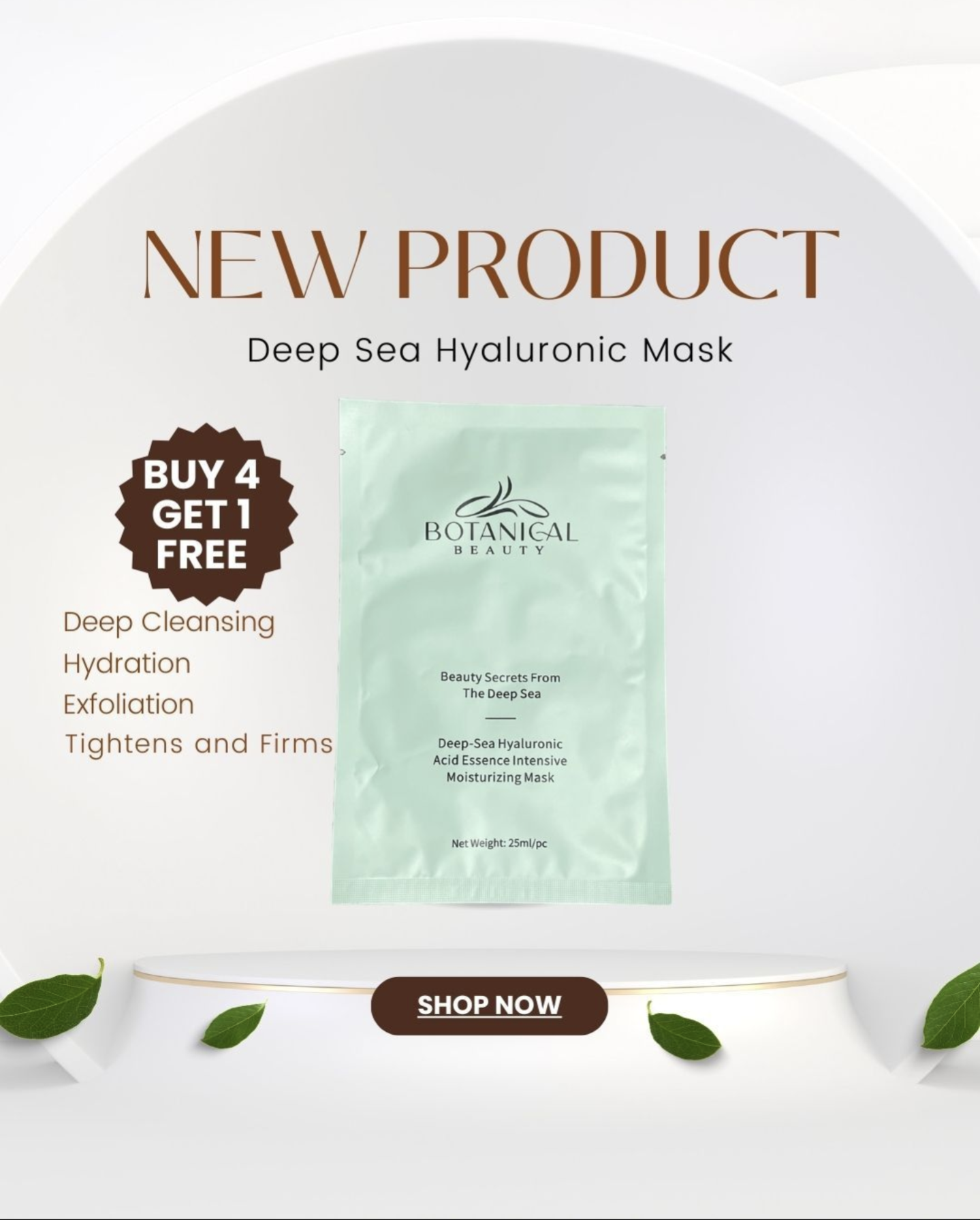 Deep-Sea Hyaluronic Acid Essence Intensive Moisturizing Mask